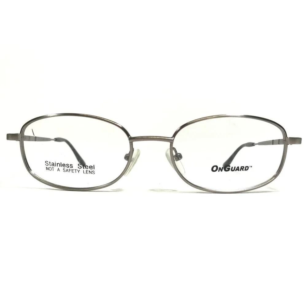 OnGuard Safety Eyeglasses Frames OG-113 Gray Oval Z87-2 Z94.3 53-18-135